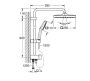 Grohe Vitalio Comfort 250 Flex zuhanyrendszer diverterrel, matt fekete 266982431