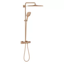   Grohe Rainshower Smartactive 310 Cube Termosztátos zuhanyrendszer, szálcsiszolt rose arany 26837DL0