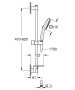 Grohe Tempesta Cube 110 sines zuhanyszett 2 funkciós kézizuhannyal, polccal, króm 26907003