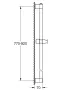 Grohe QuickFix Vitalio Universal zuhanyrúd 900 mm, matt fekete 269612431