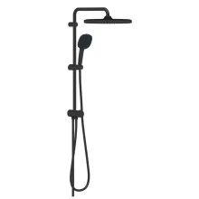   Grohe Tempesta System 250 Cube Flex zuhanyrendszer diverterrel falra szereléshez, matt fekete 269772431