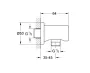 Grohe Rainshower fali csatlakozó könyök 1/2, grafit 27057A00