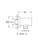 Grohe Rainshower fali csatlakozó, arany 27076GL0