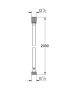 Grohe Silverflex zuhanycső 2000 mm 27137001
