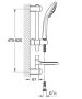 Grohe Euphoria 110 Massage rudas zuhanygarnitúra 3 funkciós kézizuhannyal, króm 27231001