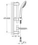 Grohe Euphoria 110 Champagne rudas zuhanygarnitúra 3 funkciós kézizuhannyal, króm 27232001