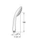 Grohe Euphoria 110 Mono 1 funkciós kézizuhany, króm 27265000