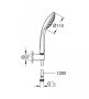 Grohe Euphoria 110 Mono falitartós zuhanygarnitúra 1 funkciós kézizuhannyal, króm 27354000
