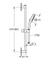 Grohe Tempesta Cube 110 sines zuhanyszett 2 funkciós kézizuhannyal, króm 27578003