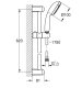 Grohe Tempesta 100 Rudas zuhanygarnitúra, 2 féle vízsugaras kézizuhannyal 2759810E