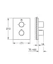 Grohe Grohtherm F termosztátos falsík alatti színkészlet 27618000