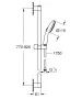 Grohe Tempesta 110 sines zuhanyszett 2 funkciós kézizuhannyal, króm 27646003