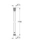Grohe Silverflex zuhanycső 175 cm, rose arany 28388DA1