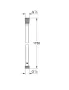 Grohe Silverflex zuhanycső 1750 mm, phantom fekete 28388KF1
