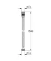 Grohe Rotaflex Metal Long-Life fém zuhanycső 150 cm megcsavarodást gátló csatlakozóval 28417001