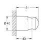 Grohe Tempesta Fali kézizuhany tartó, króm 28605001
