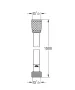 Grohe QuickFix VitalioFlex Trend zuhanygégecső 1500 mm, króm 28741002