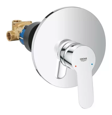 Grohe BauEdge egykaros falsík alatti zuhanycsaptelep belső egységgel króm 29078000