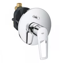   Grohe BauLoop egykaros kádcsaptelep zuhanyváltóval, falon belüli egységgel, króm 29081001
