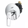 Grohe BauLoop egykaros kádcsaptelep zuhanyváltóval, falon belüli egységgel, króm 29081001