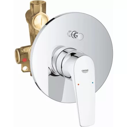 Grohe Start Flow falsík alatti kád és zuhany csaptelep, króm 29117000