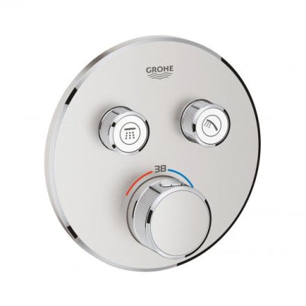 Grohe Grohtherm SmartControl termosztátos színkészlet, rozsdamentes acél hatású 29119DC0