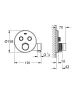 Grohe Grohtherm SmartControl termosztátos színkészlet, zuhanytartóval, króm 29120000
