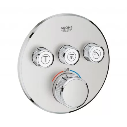 Grohe Grohtherm SmartControl termosztátos színkészlet, rozsdamentes acél hatású 29121DC0
