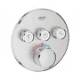 Grohe Grohtherm SmartControl termosztátos színkészlet, rozsdamentes acél hatású 29121DC0