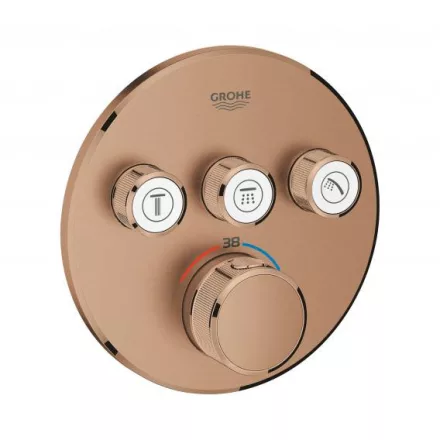 Grohe Grohtherm SmartControl termosztátos színkészlet, szálcsiszolt rose arany 29121DL0