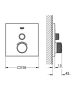 Grohe Grohtherm SmartControl termosztátos színkészlet, grafit 29123A00