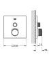 Grohe Grohtherm SmartControl termosztátos színkészlet, grafit 29123A00