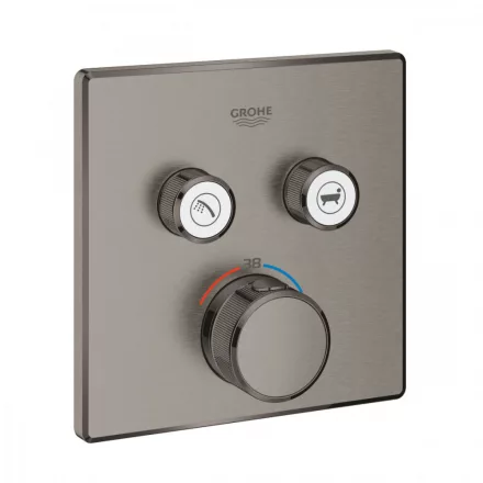 Grohe Grohtherm SmartControl termosztátos színkészlet, szálcsiszolt grafit 29124AL0