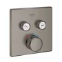 Grohe Grohtherm SmartControl termosztátos színkészlet, szálcsiszolt grafit 29124AL0