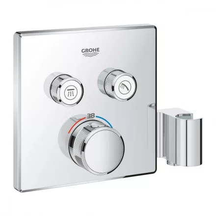 Grohe Grohtherm SmartControl termosztátos színkészlet, zuhanytartóval, króm 29125000
