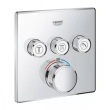   Grohe Grohtherm SmartControl termosztátos színkészlet 3 fogyasztóhoz, króm 29126000