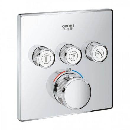 Grohe Grohtherm SmartControl termosztátos színkészlet 3 fogyasztóhoz, króm 29126000