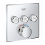 Grohe Grohtherm SmartControl termosztátos színkészlet 3 fogyasztóhoz, króm 29126000