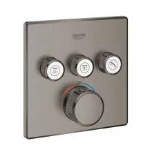   Grohe Grohtherm SmartControl termosztátos színkészlet 3 fogyasztóhoz, szálcsiszolt grafit 29126AL0