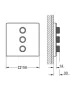Grohe Grohtherm SmartControl 3 utas váltószelep, rozsdamentes acél hatású 29127DC0