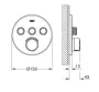 Grohe SmartControl falsík alatti keverő 3 fogyasztóhoz 3SC 29146000