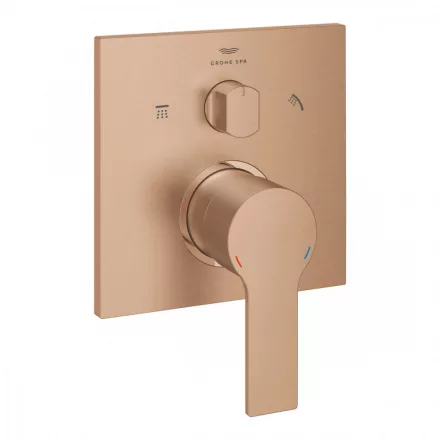 Grohe Allure egykaros kádcsaptelep 3-utas vezérlővel, szálcsiszolt rose arany 29176DL1