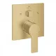 Grohe Allure egykaros kádcsaptelep 3-utas vezérlővel, szálcsiszolt világos arany 29176GN1