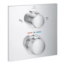   Grohe Allure termosztátos zuhanycsaptelep 2 fogyasztóhoz, zuhanyváltóval, króm 29181002