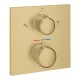 Grohe Allure termosztátos zuhanycsaptelep 2 fogyasztóhoz, zuhanyváltóval, szálcsiszolt világos arany 29181GN2