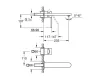 Grohe Plus 2-lyukas fali mosdó csaptelep, króm 29306003