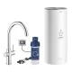 Grohe Red Duo konyhai csaptelep L méretű bojlerrel és Blue S vízszűrő kezdőkészlettel króm 30079001