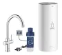 Grohe Red Duo konyhai csaptelep L méretű bojlerrel és Blue S vízszűrő kezdőkészlettel króm 30079001