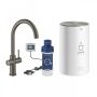 Grohe Red Duo konyhai csaptelep és M-es méretű bojler, szálcsiszolt grafit 30083AL1
