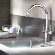   Grohe Ambi kétkaros konyhai csaptelep elfordítható kifolyóval, króm 30189000